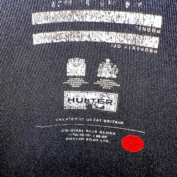 Black Vintage Wellies Hunter Rain Boots - Picture 9 of 15